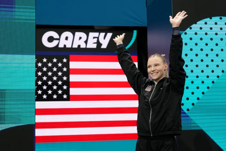 Carey returns home to the US gymnastics championships with 'no expectations, no pressure'
